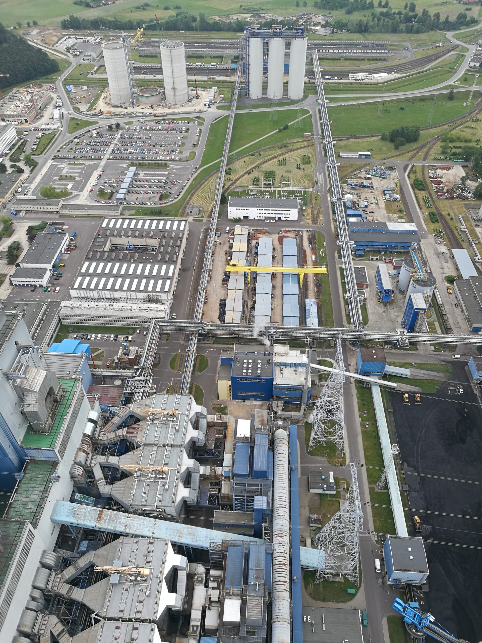 aerial view factory scaled